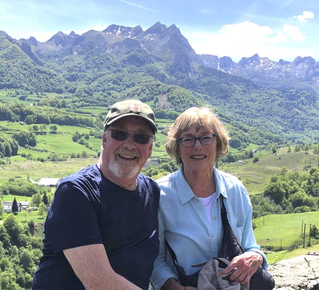 Tim and Fran in Pyrenees
