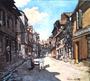 Monet, Rue de la Bavole, Honfleur, 1864